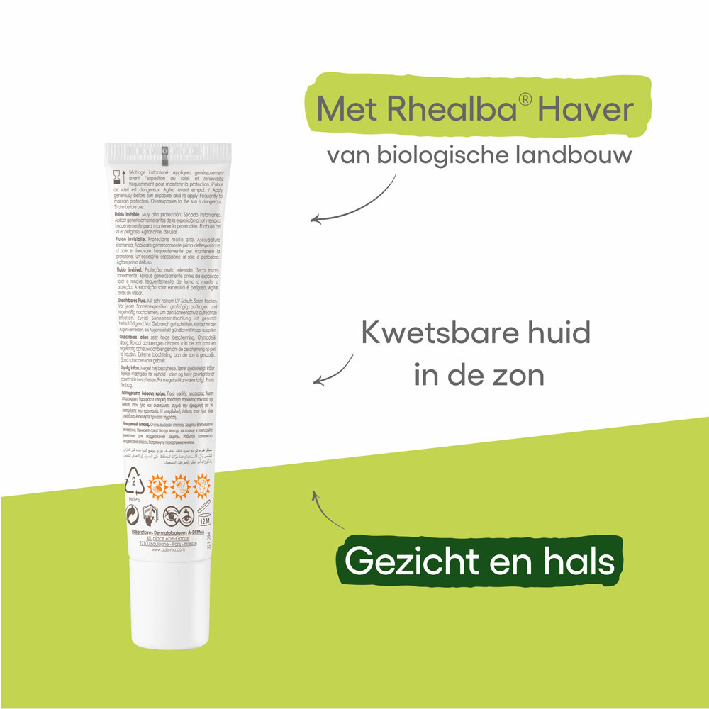 A-Derma Protect Onzichtbare Fluide SPF50+ 40ml