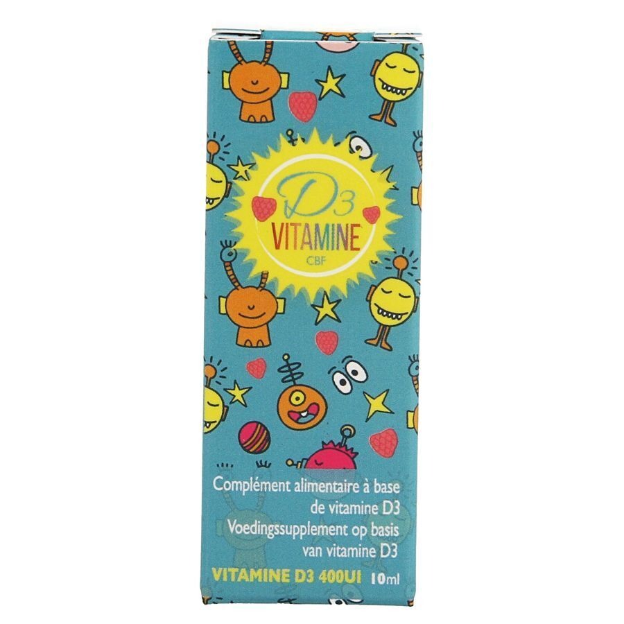 Vitamine D3 Cbf 400 Ui Druppels Fl 10ml