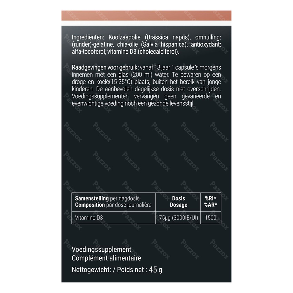 D-ixX 3000 IU 120 Capsules
