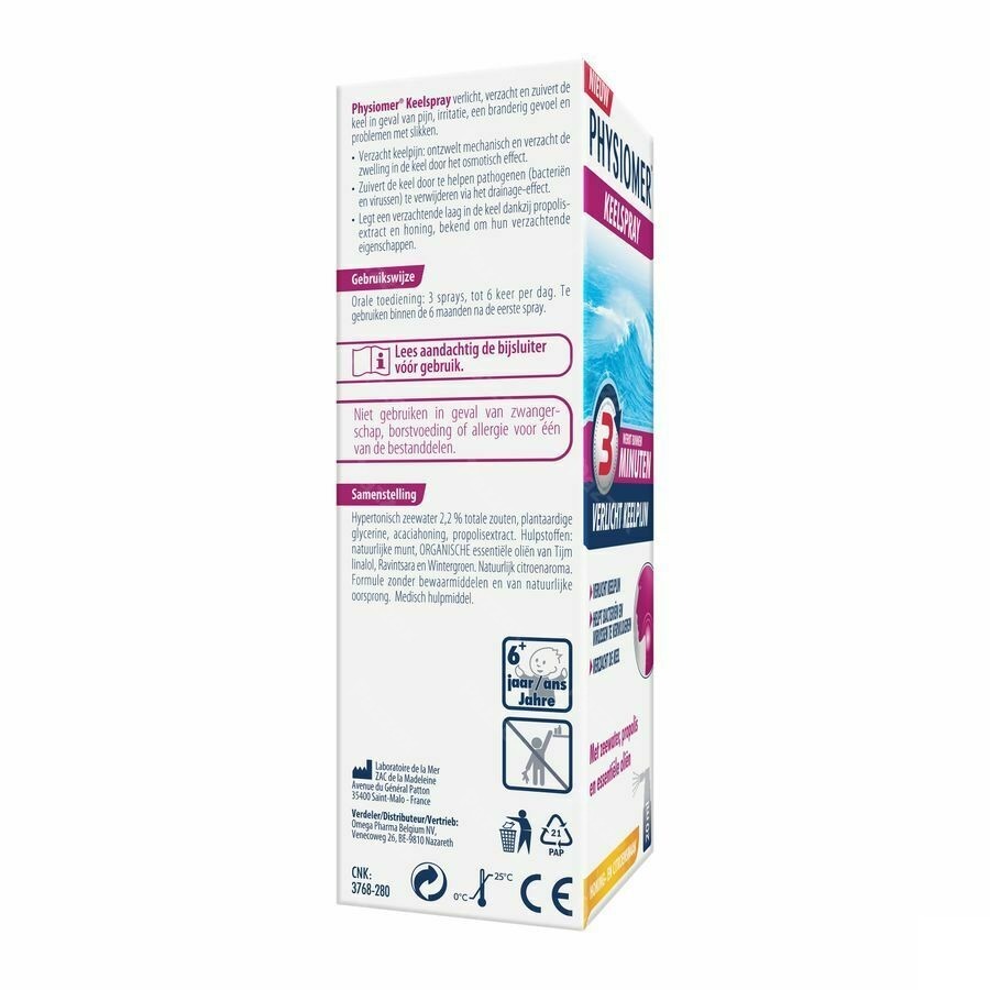 Physiomer Keelpijn Spray 20ml