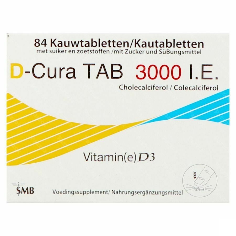 D-cura Tab 3000 Kauwtabletten 84