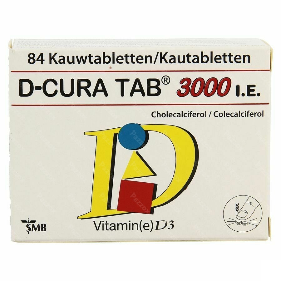 D-cura Tab 3000 Kauwtabletten 84
