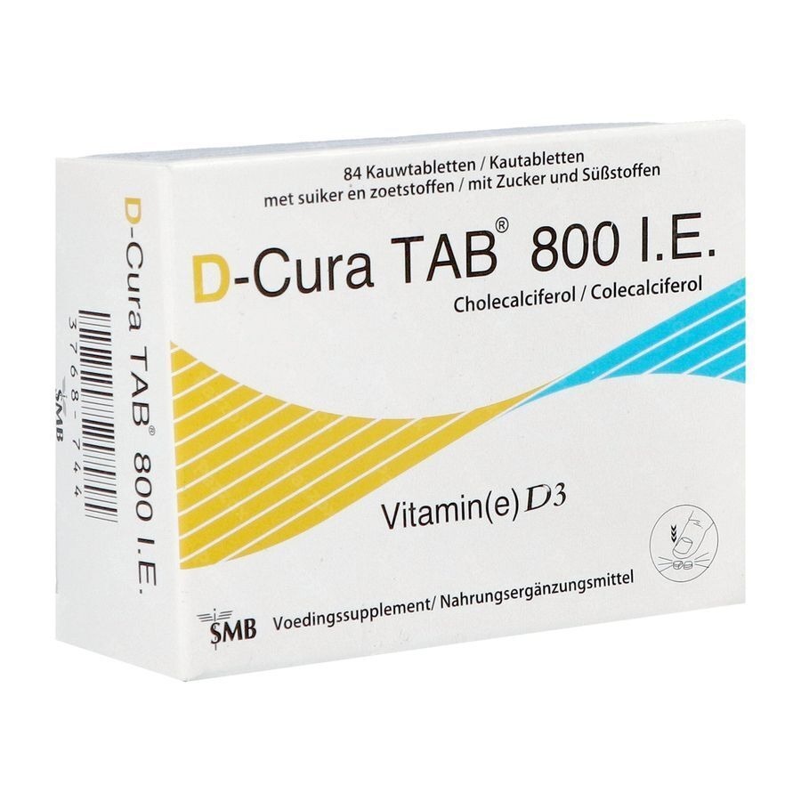 D-cura Tab 800 Kauwtabletten 84