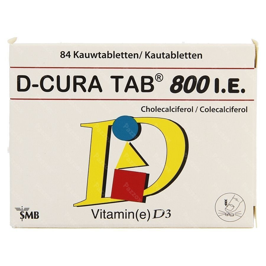 D-cura Tab 800 Kauwtabletten 84