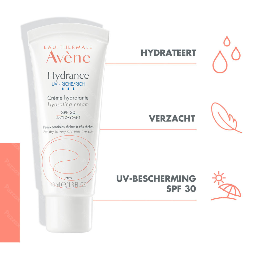 Avene Hydrance Uv Rijk Hydraterende Creme 40ml