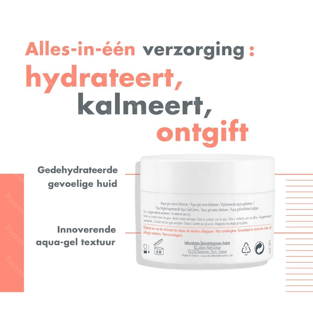 Avène Hydrance Aqua Gel Hydraterende Crème 50ml