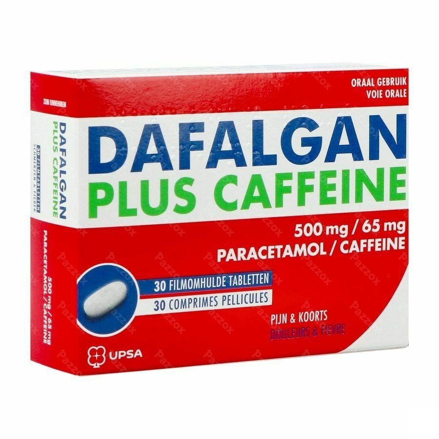 Dafalgan Plus Caffeïne 500mg/65mg 30 Tabletten