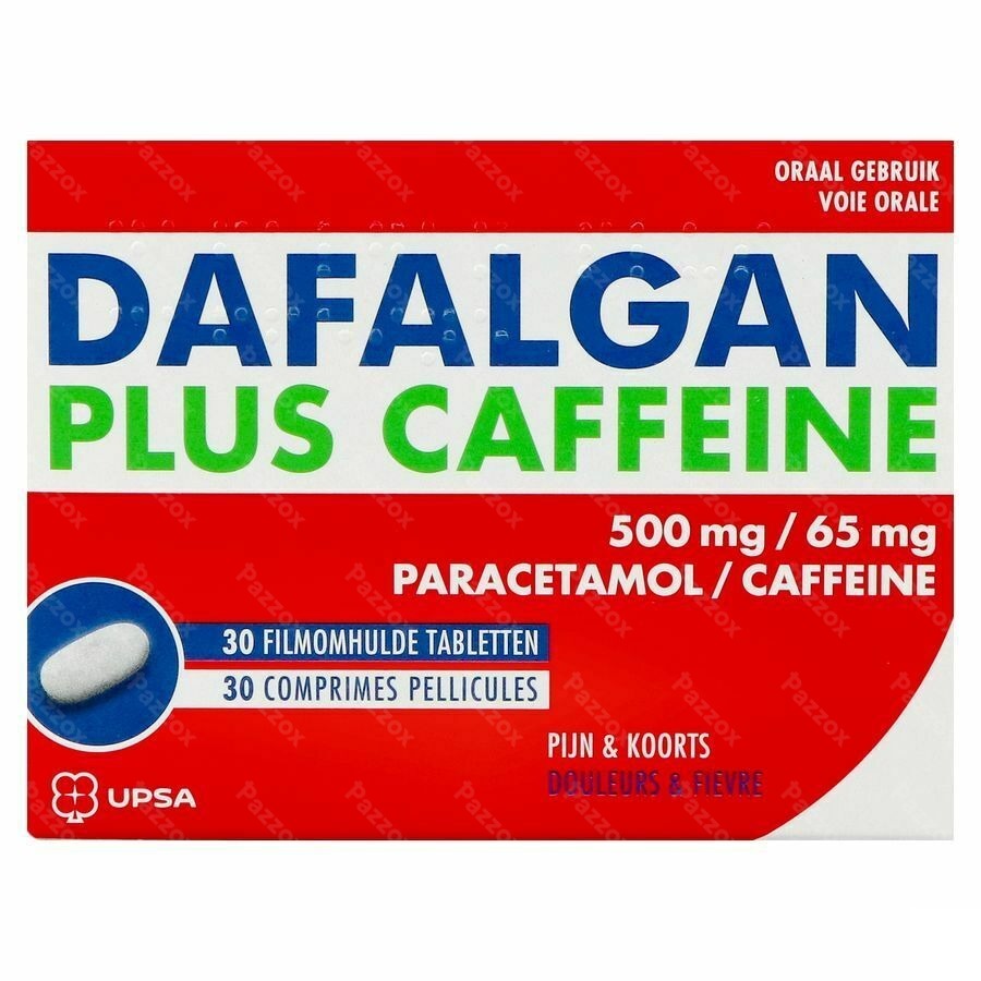 Dafalgan Plus Caffeïne 500mg/65mg 30 Tabletten