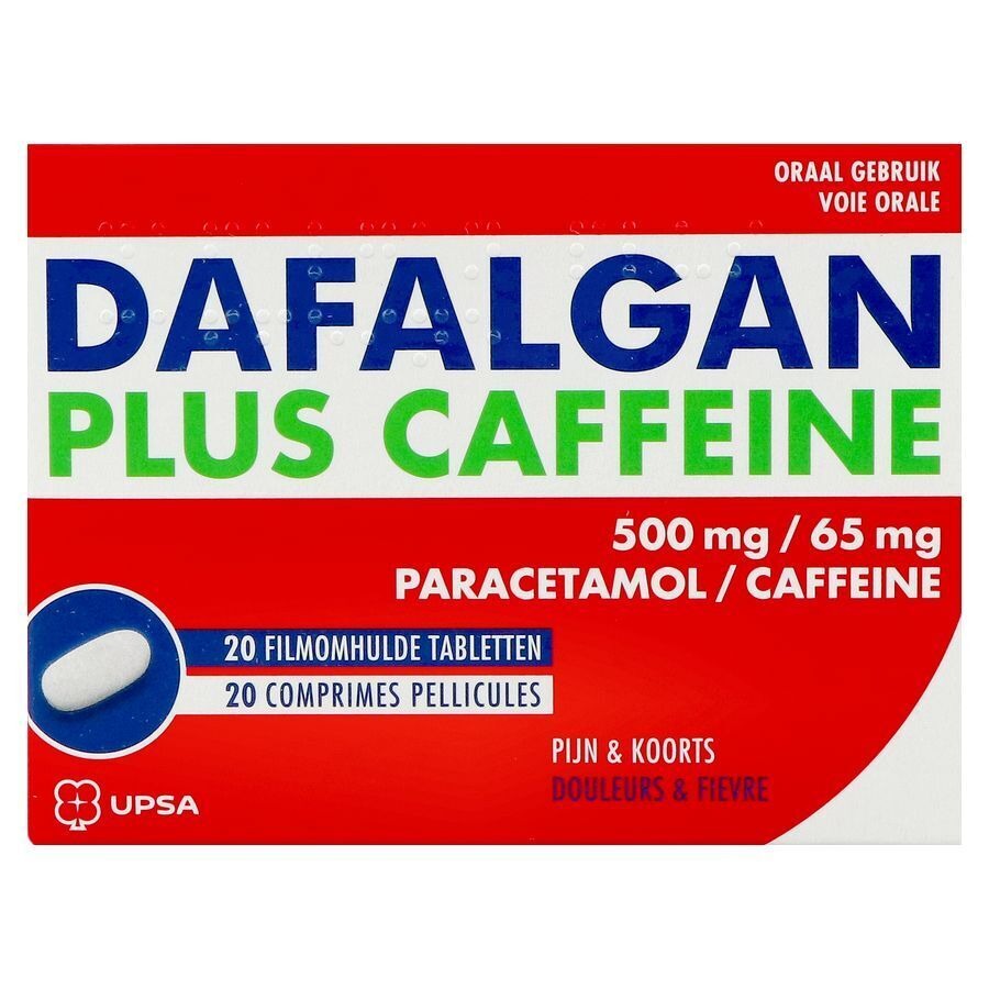 Dafalgan Plus Caffeïne 500mg/65mg 20 Tabletten