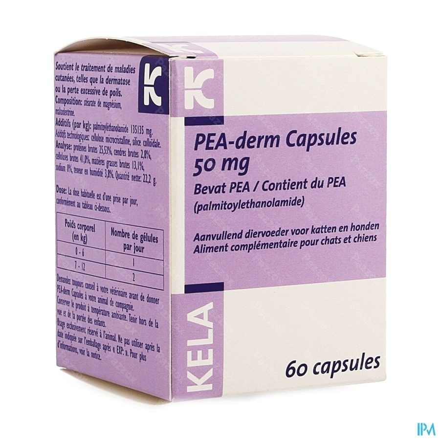 Pea Derm 50mg 60 Capsules