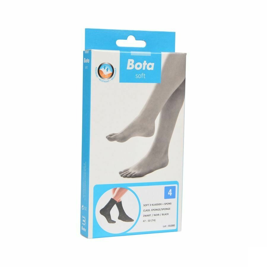Bota Soft 3 Klassiek+spons Zwart 4 47-50