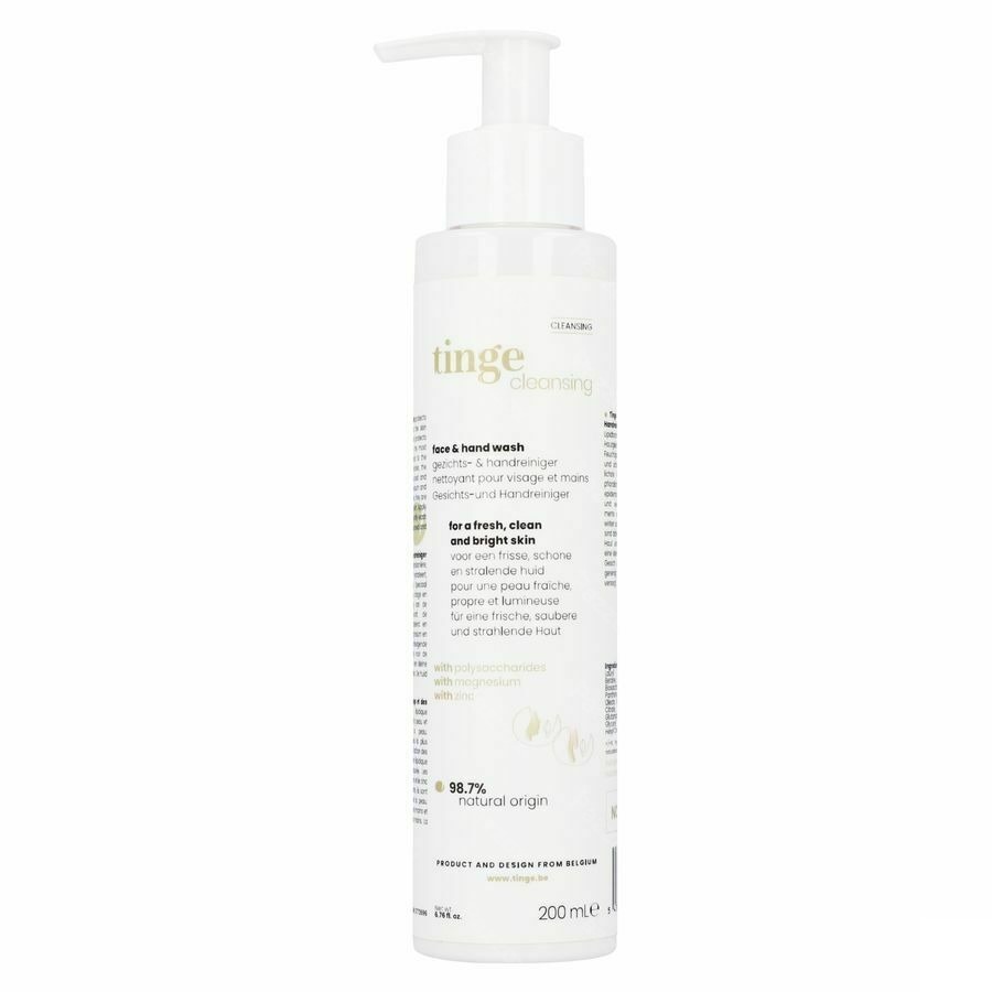 Tinge Cleansing Gezicht en Handen 200ml