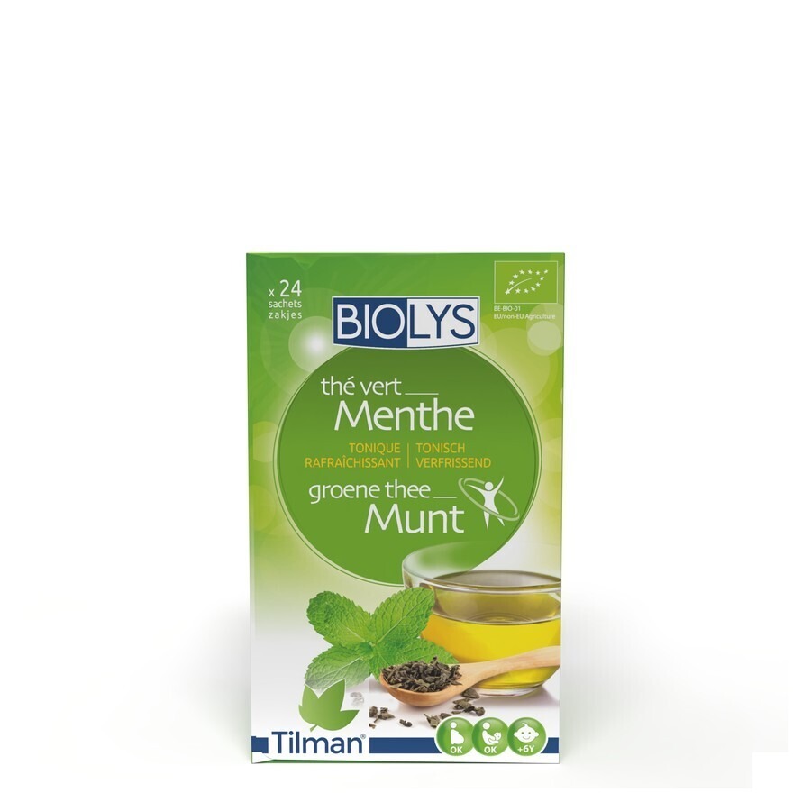 Biolys Groene Thee Munt Zakje 24