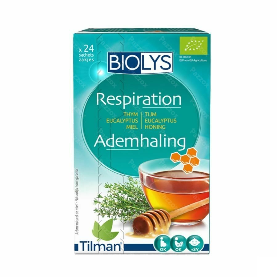 Biolys Tijm Eucalyptus Honing Zakje 24