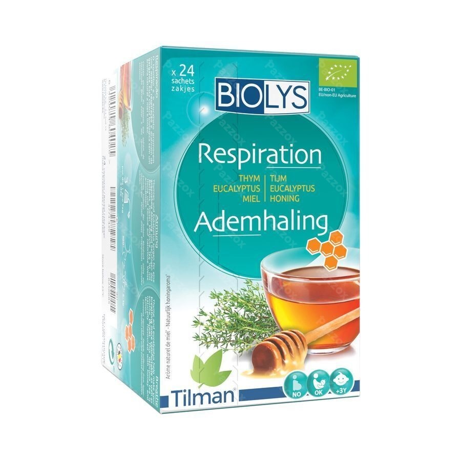 Biolys Tijm Eucalyptus Honing Zakje 24