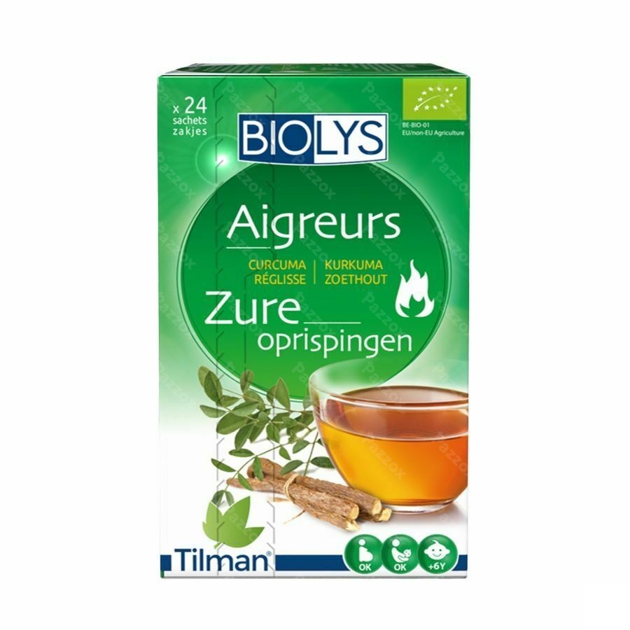 Biolys Kurkuma-Zoethout Kruidenthee 24 zakjes