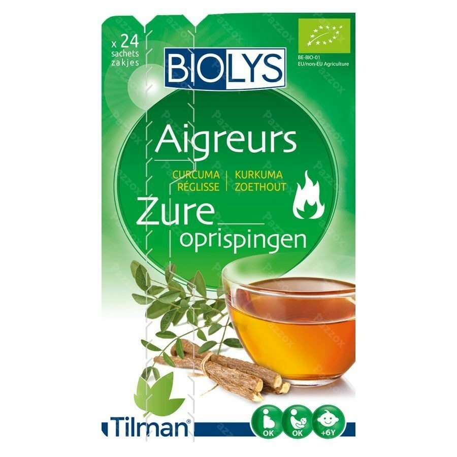 Biolys Kurkuma-Zoethout Kruidenthee 24 zakjes
