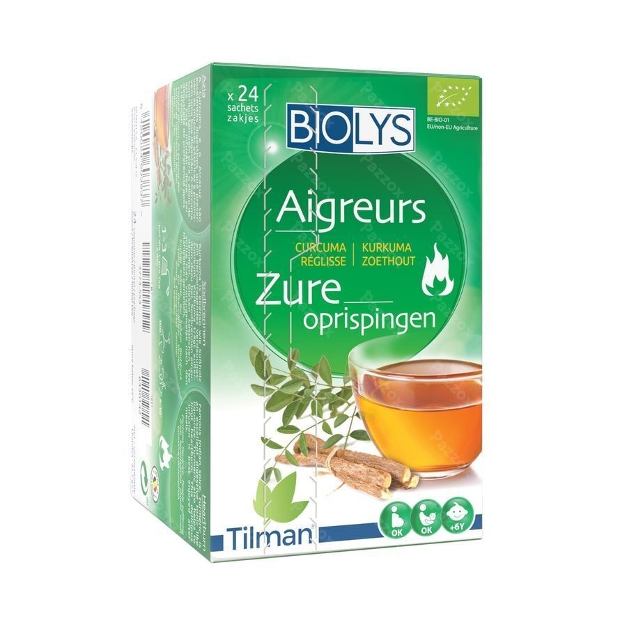 Biolys Kurkuma-Zoethout Kruidenthee 24 zakjes