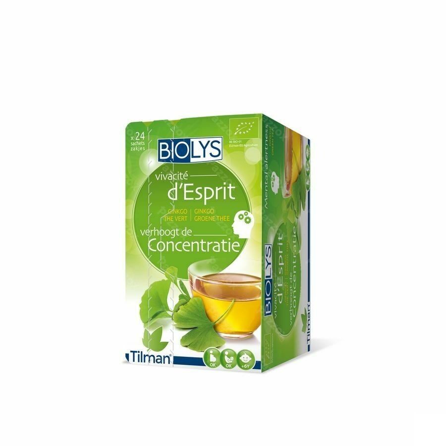 Biolys Ginkgo Groene Thee Sach 24