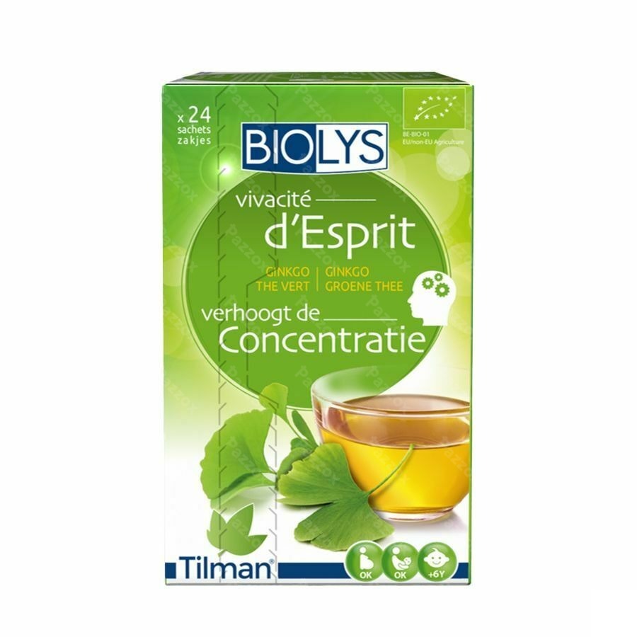 Biolys Ginkgo Groene Thee Sach 24