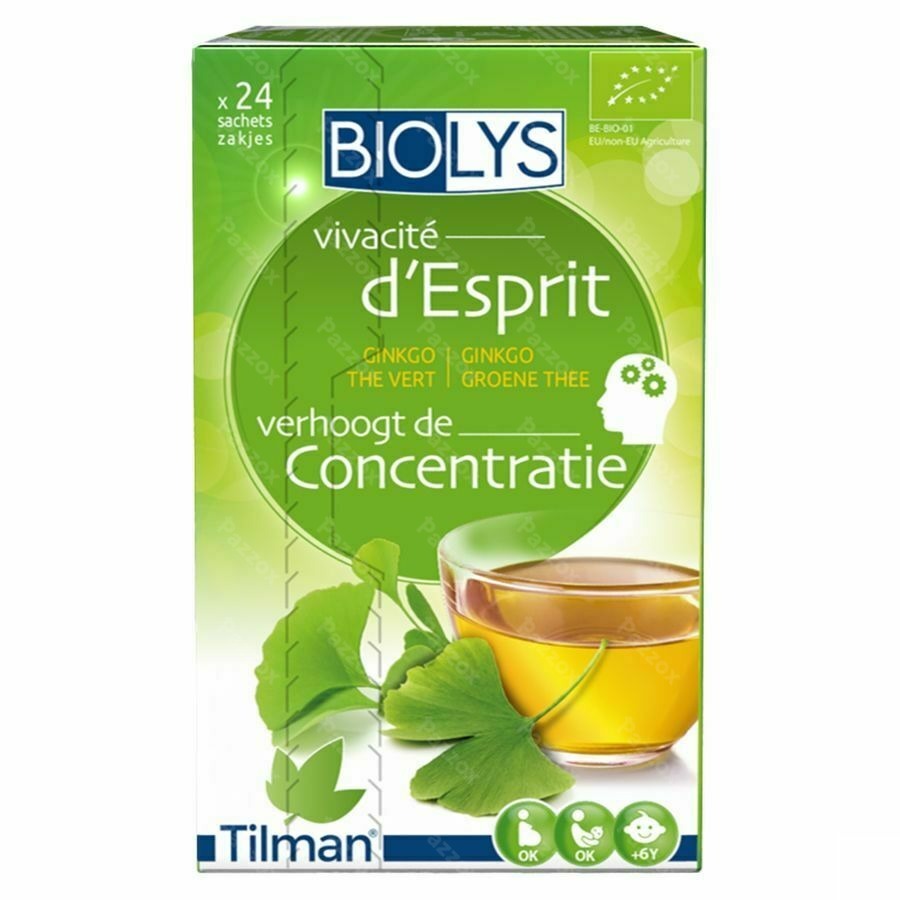Biolys Ginkgo Groene Thee Sach 24