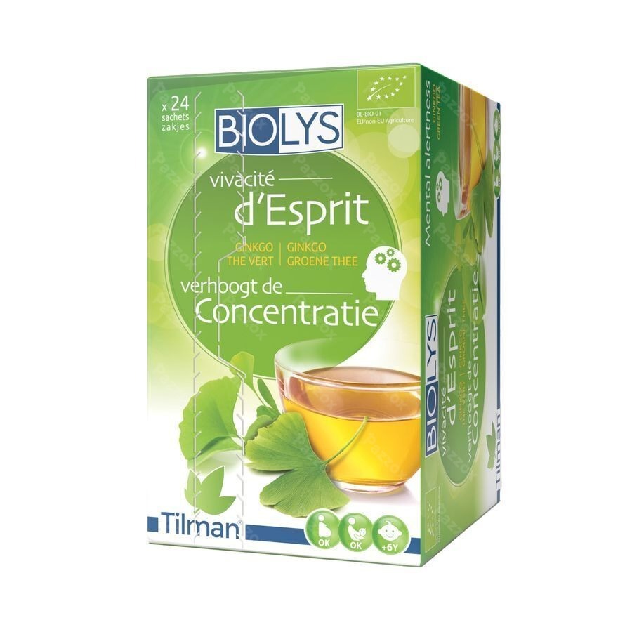 Biolys Ginkgo Groene Thee Sach 24