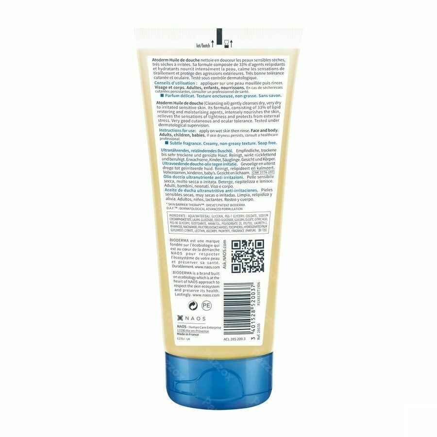 Bioderma Atoderm Doucheolie 100ml