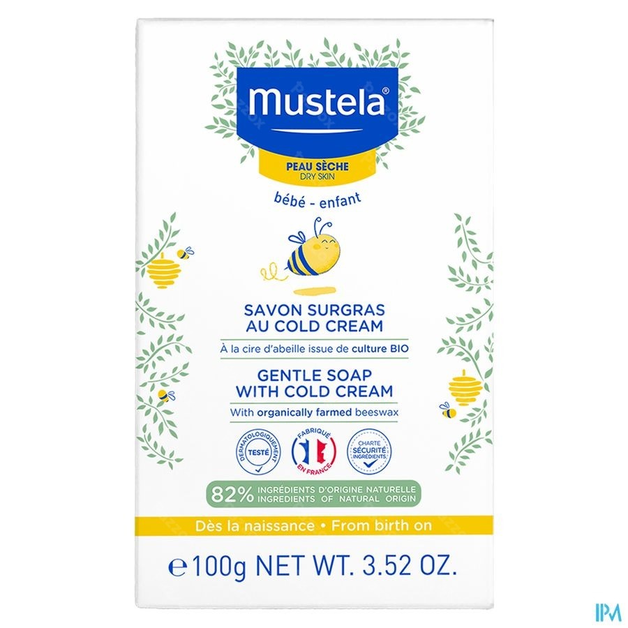 Mustela Overvette Zeep Met Cold Cream 100g