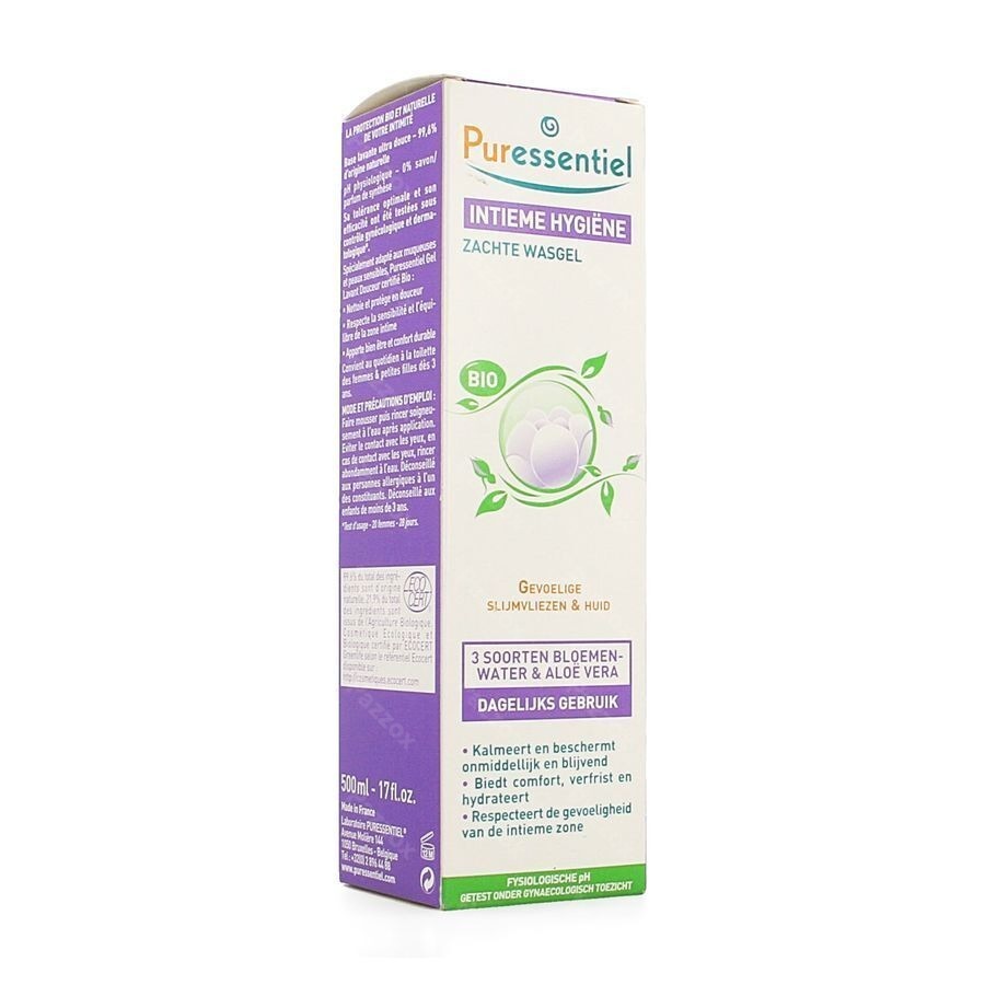 Puressentiel Intieme Hyg. Zachte Wasgel Bio 500ml