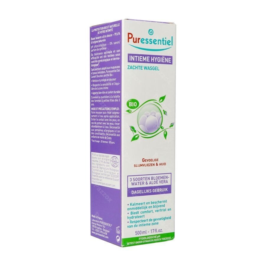 Puressentiel Intieme Hyg. Zachte Wasgel Bio 500ml