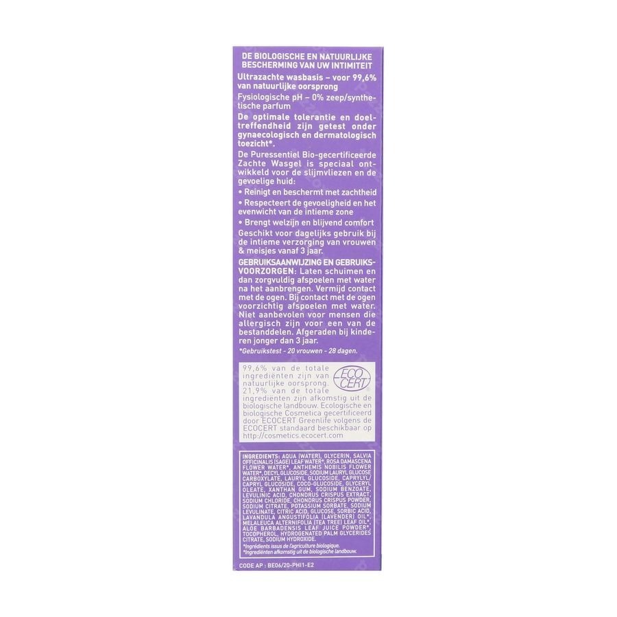 Puressentiel Intieme Hyg. Zachte Wasgel Bio 500ml