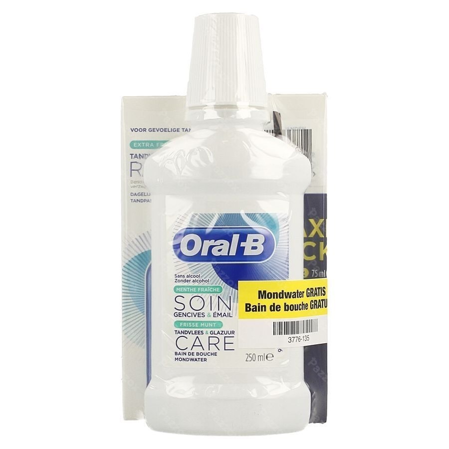 Oral-b Tp Gum&enam.rep.fresh 2x75ml+mondwater250ml