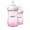 Philips Avent Natural 2.0 Zuigfles 260ml Roze Duo SCF034/27