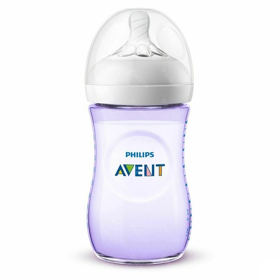 Philips Avent Natural 2.0 Zuigfles 260ml Paars SCF033/14