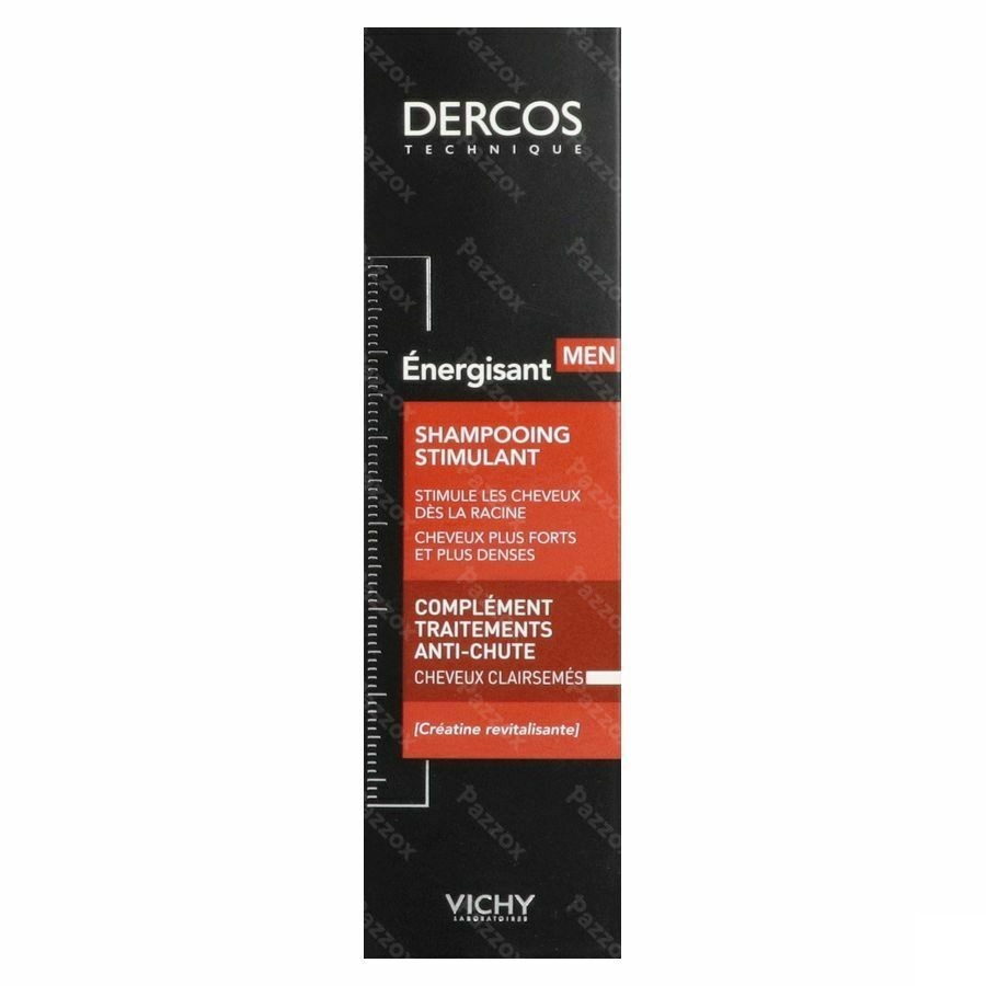 Vichy Dercos Men Revitaliserende Shampoo Dunnend Haar 200ml