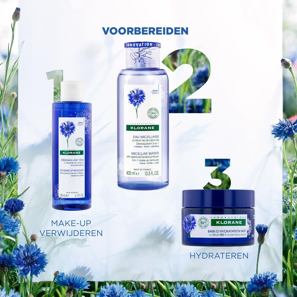 Klorane Gezicht Korenbloem Micellair Water 100ml