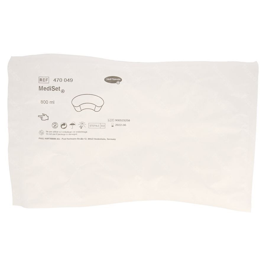 Transparante Nierbekken 800ml 1 P/s