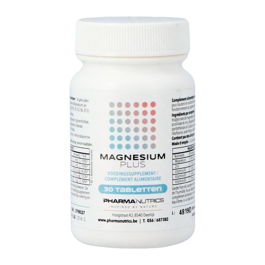 Magnesium Plus Comp 30 Pharmanutrics