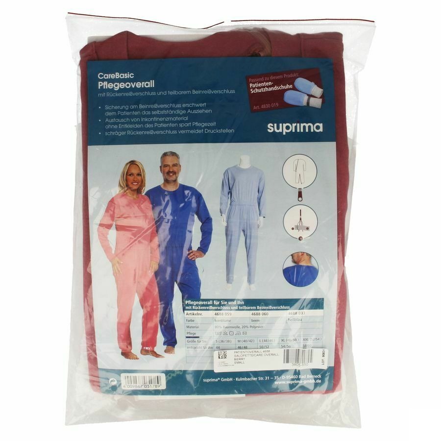 Suprima 4688 Patientoverall Rits Kreeft S