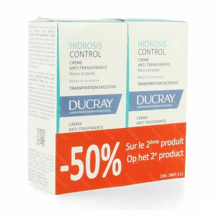 Ducray Hidrosis Control Creme Duo Promo 2x50ml