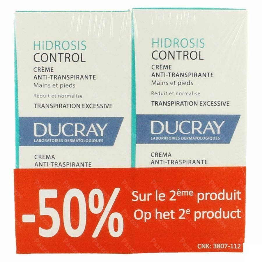 Ducray Hidrosis Control Creme Duo Promo 2x50ml