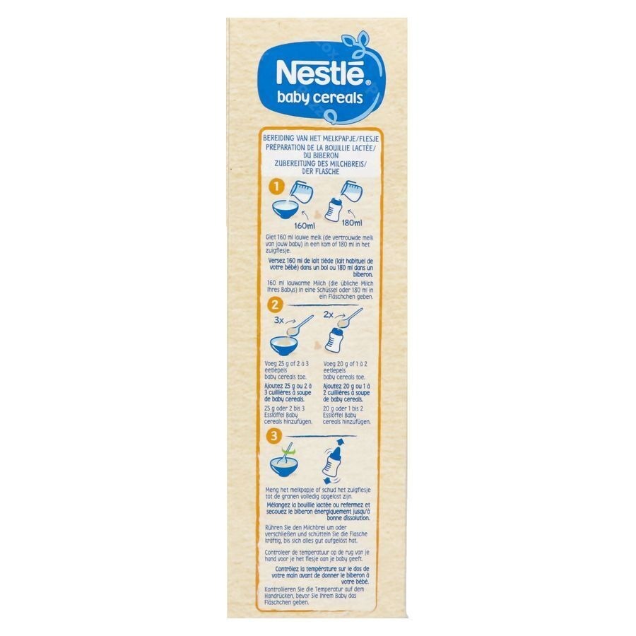 Nestle Baby Cereals Rijst Vanille Glutenvrij Granen Baby 6+ Maanden 500g