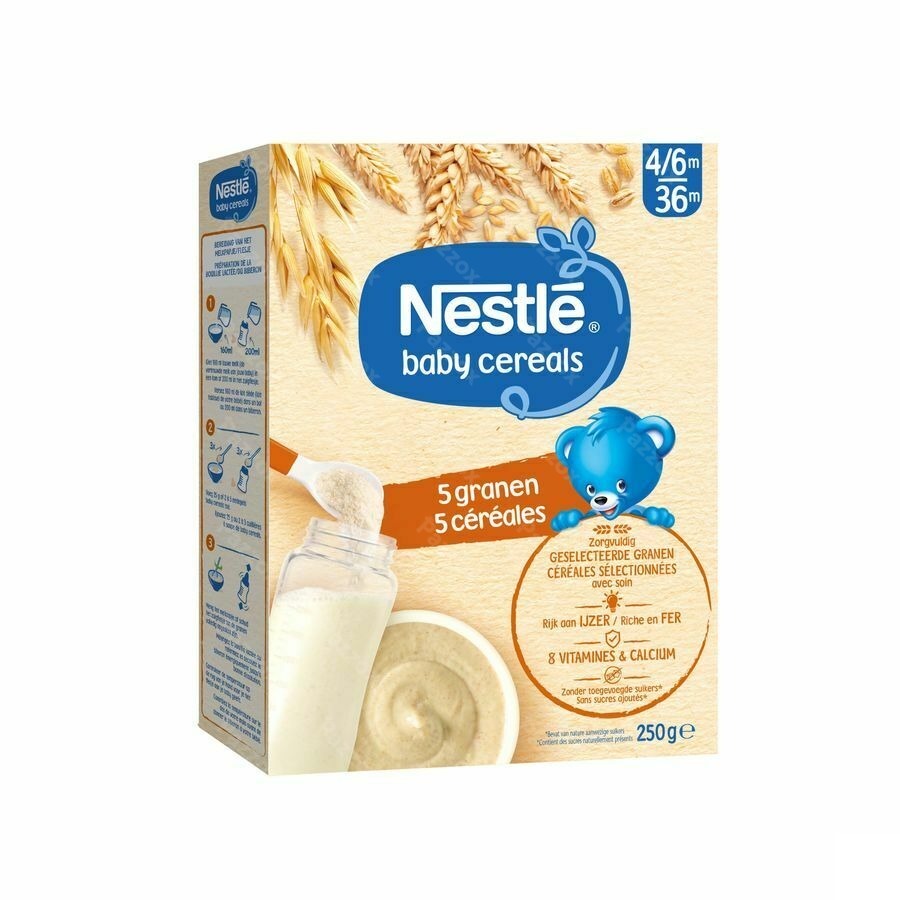 Nestle Baby Cereals 5 Granen Baby 6+ Maanden 250g