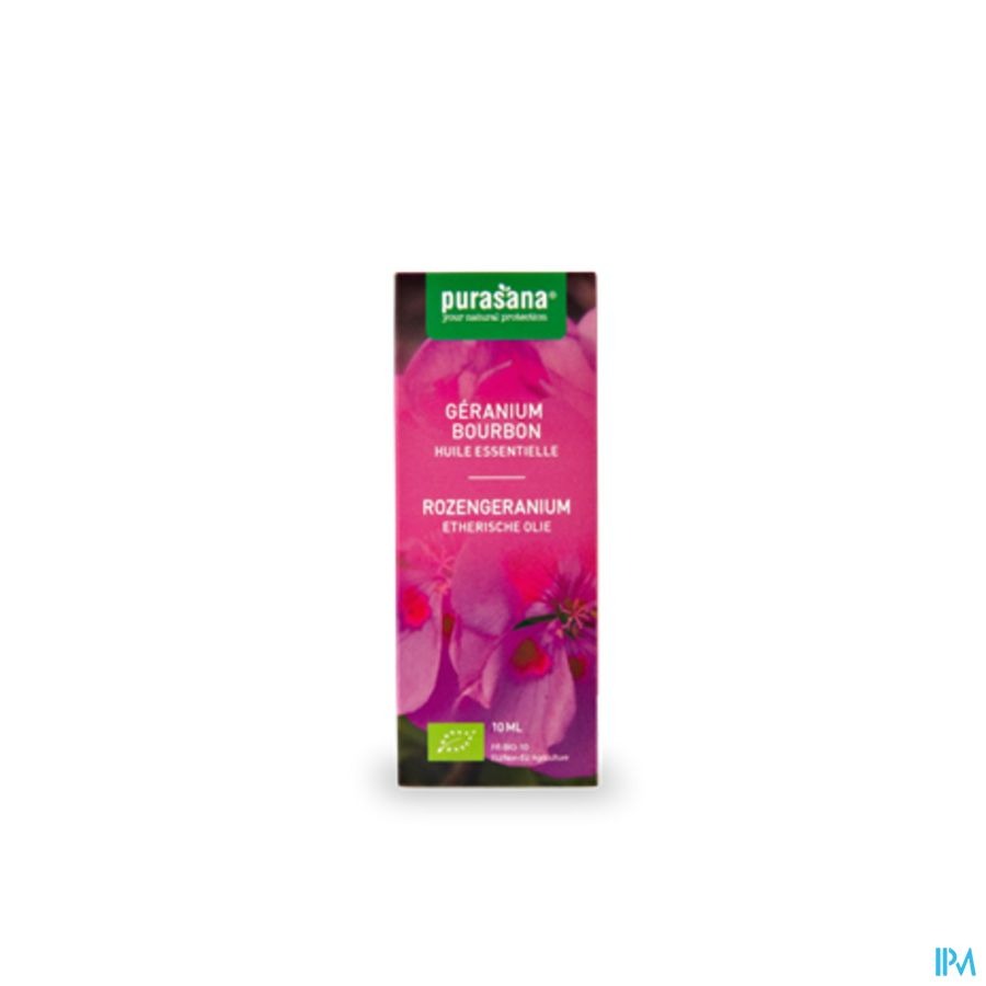 Purasana Essentielle Olie Rozen Geranium 10ml