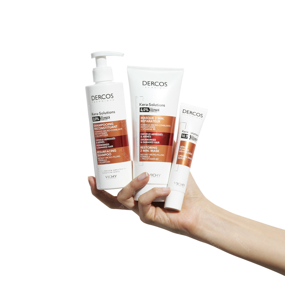 Vichy Dercos Kera-Solutions Herstellende Shampoo Beschadigd Haar 250ml