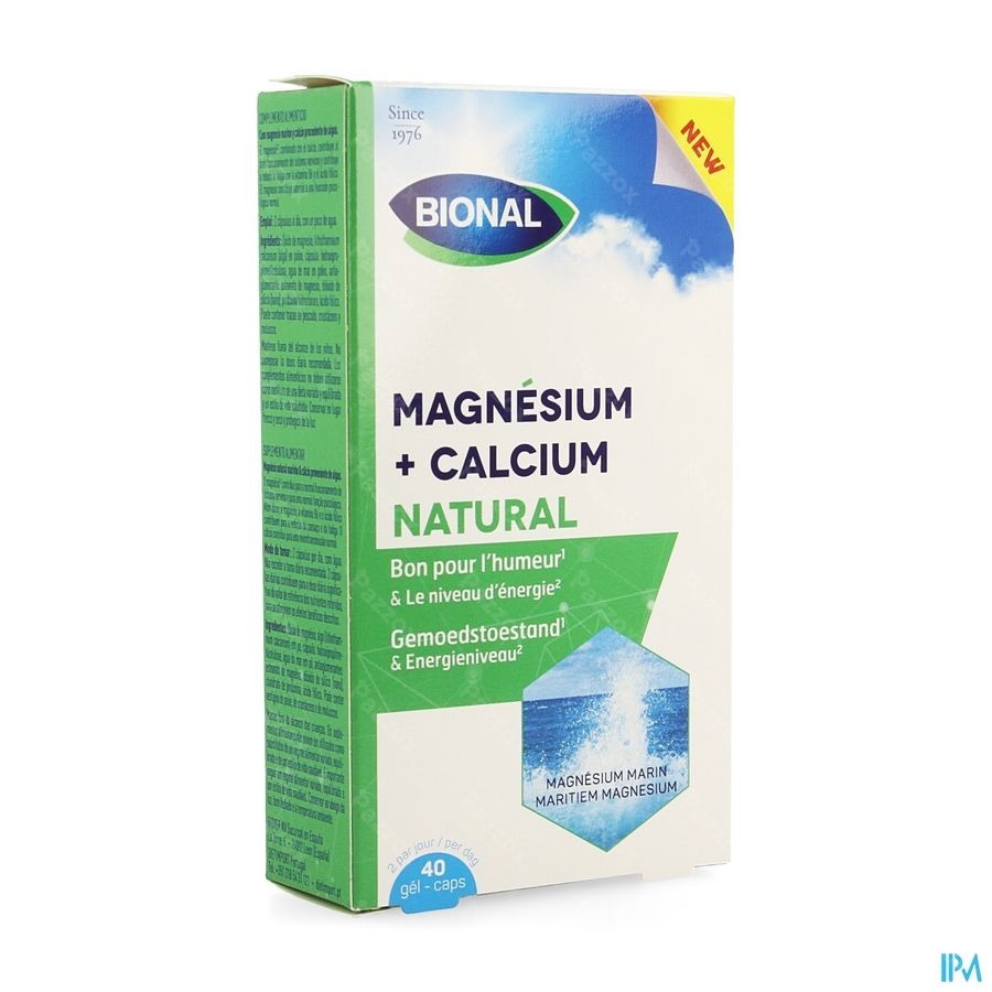 Bional Magnesium Calcium Natural Caps 40