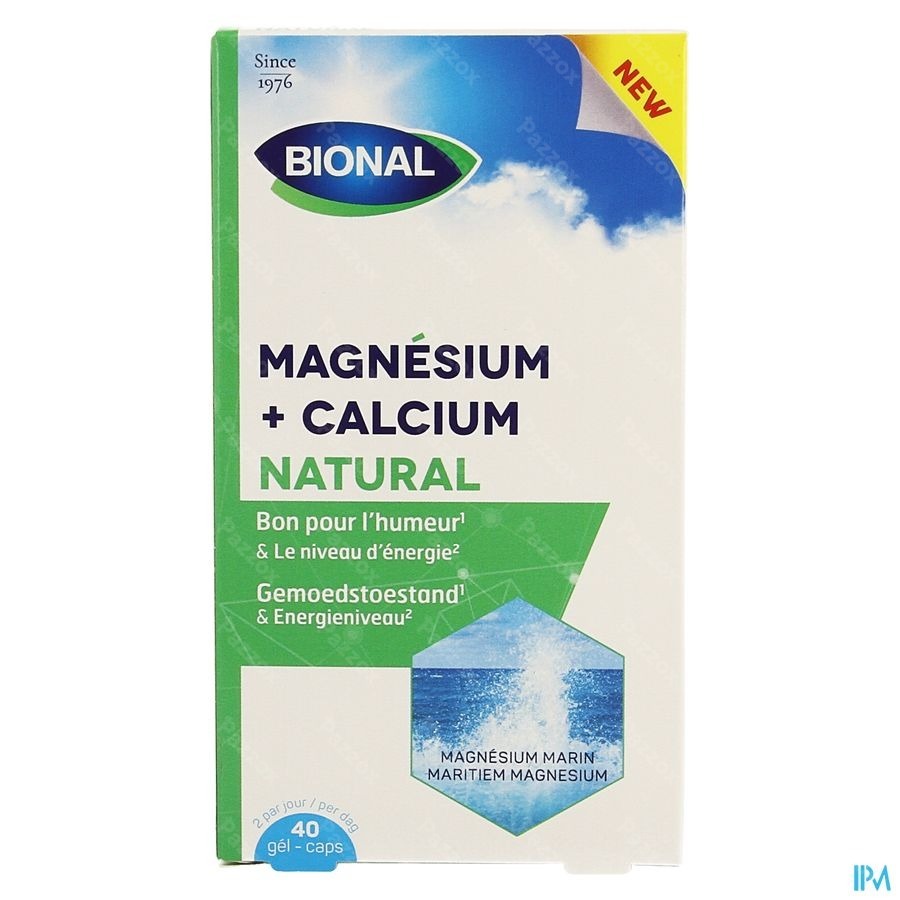 Bional Magnesium Calcium Natural Caps 40