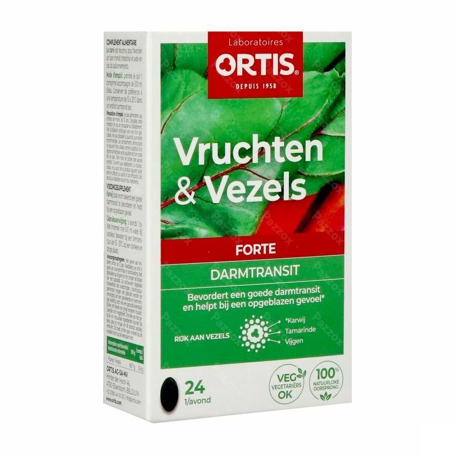 Ortis Vruchten & Vezels Forte 24 Tabletten