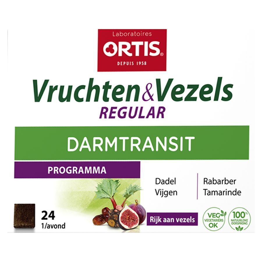Ortis Vruchten & Vezels Regular Blokjes 24 afbeelding