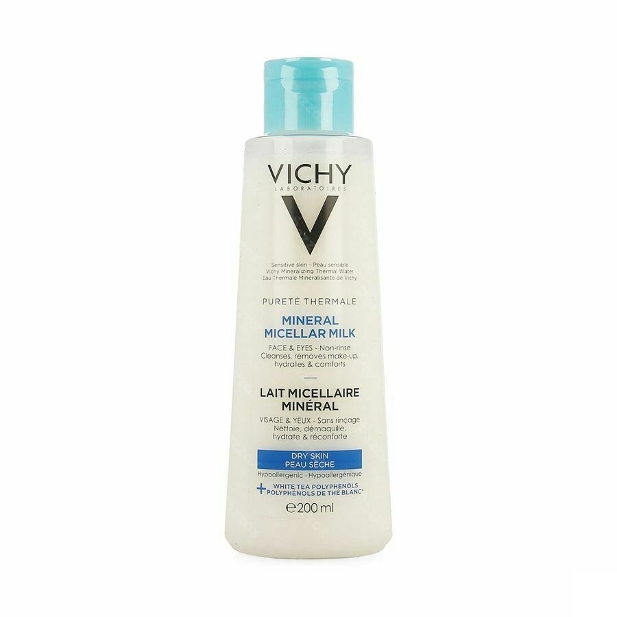 Vichy Pureté Thermale Micellaire Reinigingsmelk Droge Huid 200ml 